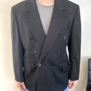 Vintage 90’s Oscar de la Renta Black wool blazer